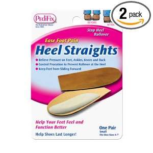  Pedifix Heel Straights, Large, 1 Pair per Pack, (Pack of 2 