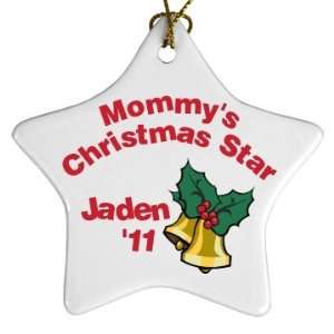  Mommys Star Ornament Custom Porcelain Star Ornament 