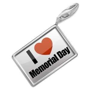 FotoCharms I Love Memorial Day   Charm with Lobster Clasp For Charms 