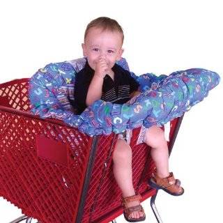  ® Shopping Cart and High Chair Cover, EZ Carry BagTM Style  Blue ABC