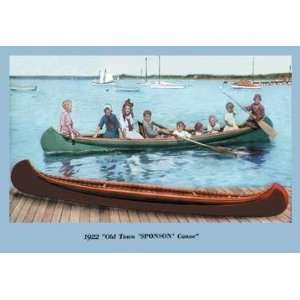  Exclusive By Buyenlarge Sponson Canoe 12x18 Giclee on 