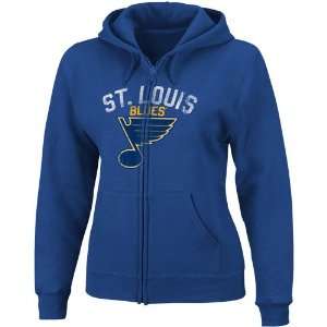  St. Louis Blues Womens Blue Lasting Strength Full Zip 
