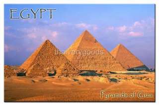 EGYPT PYRAMIDS OF GIZA TRAVEL SOUVENIR FRIDGE MAGNET  