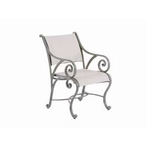  Landgrave Excelsior Cast Aluminum Arm Patio Dining Chair 