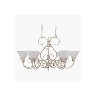 Sea Gull 3398 09 Tribeca Chandelier Textured White Patina Length 39 3 