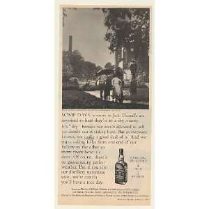   Daniels Whiskey Visitors Dry County Print Ad (49995)