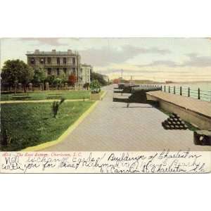 1907 Vintage Postcard   The East Battery   Charleston South Carolina