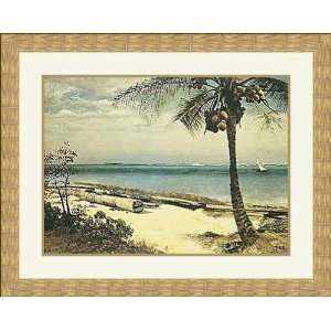  Tropical Coast by Albert Bierstadt   Framed Artwork 