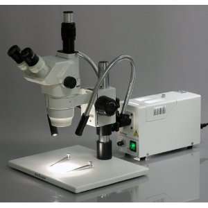 35x 90x Fiber Optical Light Stereo Zoom Microscope  