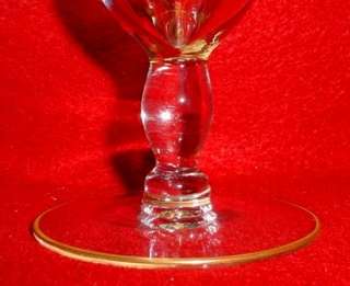 GLASTONBURY crystal PRINCESS (GOLD) pat. ICED TEA Glass  