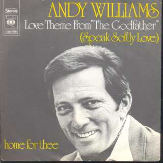 Andy Williams   Love Theme Godfather Dutch 1972 PS 7  