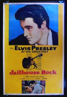 JAILHOUSE ROCK * 40X60 MOVIE POSTER 1957 ELVIS PRESLEY  