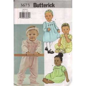  Butterick Pattern #3673 Toddlers Dresses 