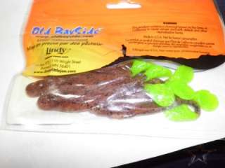 LINDY OLD BAYSIDE 3 3/4 MUD MINO SPADETAIL PUMPKIN/CHARTREUSE TAIL 8 