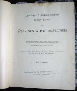 Lake Shore Michigan Southern Railroad History +Bios Genealogy Very 