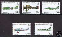 Tristan da Cunha 2008 90th Anniv. of RAF SG907/11 MNH  
