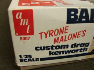 TYRONE MALONES BANDAG BANDIT KENWORTH RACE TRUCK   VINTAGE AMT 1/25 