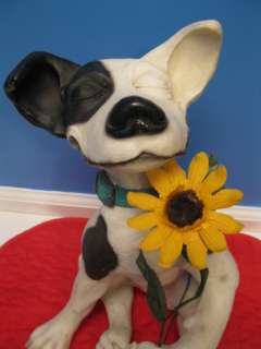 Dalmatian Dog Figurine Sculpture Wacky Floral Dog Friend Dave Wentzel 