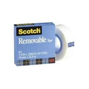  MMM811121296 Removable Tape, 1 Core,1/2x1296 