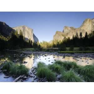 California, Yosemite National Park, Merced River, El Capitan and 