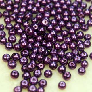 Colorful 4mm Wholesale 500PCS Round Imitate Pearl Loose Beads 10 