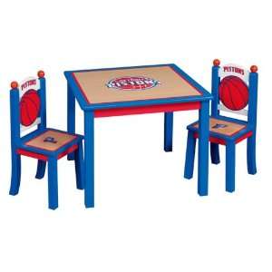  3pcs Detroit Pistons Kids Table and Chair Set