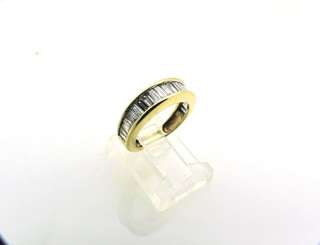 14k Gold Channel Set 1.0 carat Diamond Engagement Anniversary Ring 