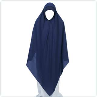 Dark Blue Triangle Khimar Hijab Abaya Niqab Jilbab veil  