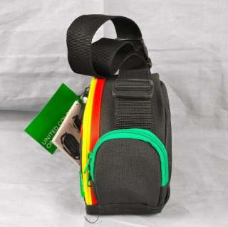 United Colors Of Benetton Fanny Pack Hip Bag Camera Case Black NWT 