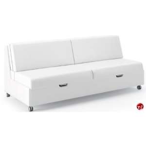 Krug Amelio, Healthcare Lounge Armless Mobile Sleep Sofa with Storage 