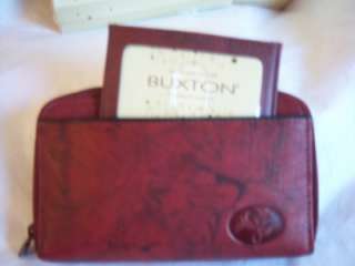 Stunning Heiress double ziparound Leather Wallet,Burgundy  