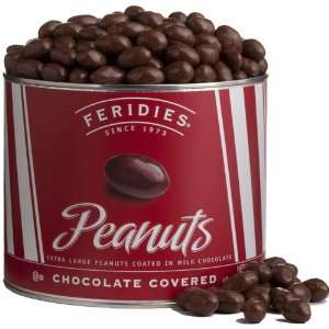 40oz Choco Covered Peanuts Red Striped Grocery & Gourmet Food