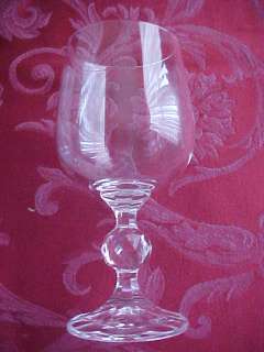Claudia by Import Assoc Bohemia Wine Glass 5 3/4 Czech  