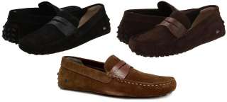 LACOSTE CONCOURS 4 CLM SDE LTH MENS LOAFER SHOES +SIZES  