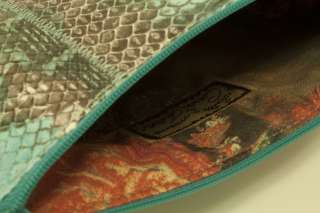 Carlos Falchi Fatto a Mano Snake Skin Bag Purse  