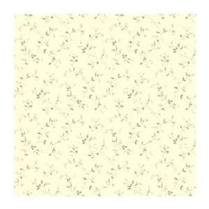   Floral Vine Prepasted Wallpaper, Yellow/Pink/Blue/Amber/Olive Green