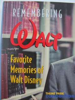 Remembering Walt Favorite Memories Of Walt Disney Hardcover Book 