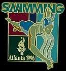 Swimming Olympic Pin ~ Atlanta ~ 1996 ~ FREE Ship Worldwide  