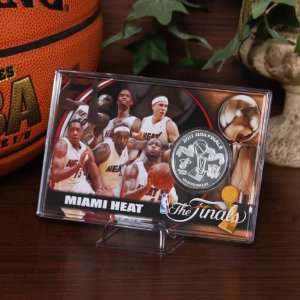 NBA Miami Heat 2011 NBA Eastern Conference Champions Silver Coin Card 