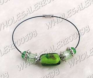 WHOLESALE 40strands Handwork Mixed Glass Bead Bracelets  
