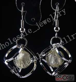 WHOLESALE 15pairs murano lampwork glass&metal handwork earring
