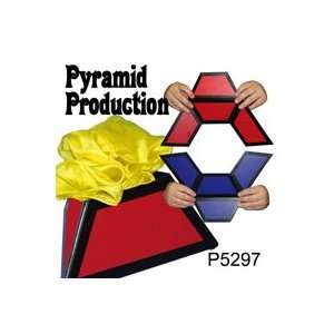  Pyramid Production Box Instant Silk Magic Tricks Sponge 