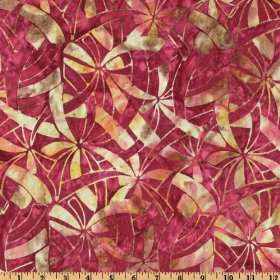   Pinwheels Floral Burgundy Fabric By The Yard Arts, Crafts & Sewing