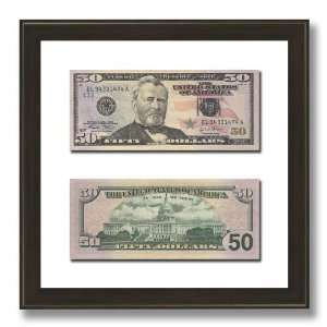  Grant Fifty Dollar Bill 15x15 Framed Currency Photo Print 