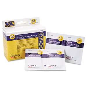  Wet & Dry Screen Cleaner Wipes, 20 Sets/ Pack (LOP50014 