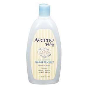  Aveeno Tear Free Baby Wash & Shampoo Lightly Scented 18oz 