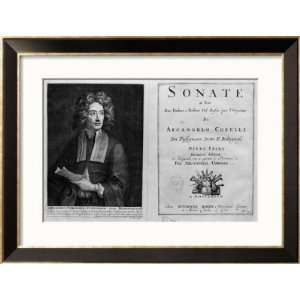  Titlepage of Sonate a Tre with a Portrait of Arcangelo 