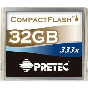  Pretec 32GB 333X 50MB/s Compact Flash Card Electronics