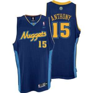  Carmelo Anthony Navy Reebok NBA Authentic Denver Nuggets 