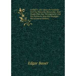   Der Heutigen Zeit (German Edition) (9785874760021) Edgar Bauer Books
